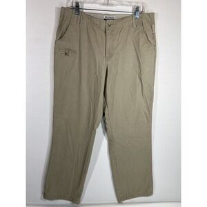 Columbia Pants Womens 14 Tan Lightweight Outdoor Hiking Utility